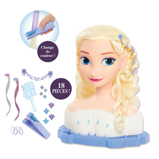 La Reine des Neiges 2 – Tête à coiffer Deluxe Elsa