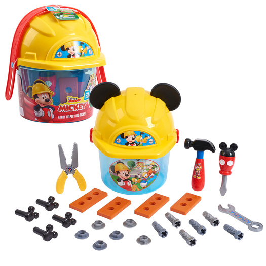 Mickey – Seau à outils avec casque de chantier 