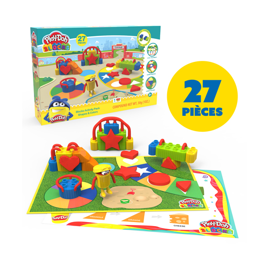 Play-doh Blocks – Coffret formes et couleurs – 27 pcs